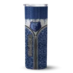 custom memphis grizzlies sparkle drip blue skinny tumbler best selling 1.webp