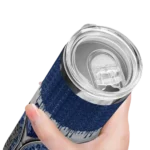 custom memphis grizzlies sparkle drip blue skinny tumbler best selling 1.webp