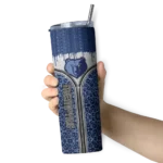 custom memphis grizzlies sparkle drip blue skinny tumbler best selling 1.webp