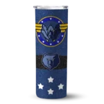 custom memphis grizzlies star cluster blue skinny tumbler best selling 1.webp
