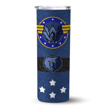 custom memphis grizzlies star cluster blue skinny tumbler best selling 1.webp