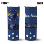 custom memphis grizzlies star cluster blue skinny tumbler best selling 1.webp