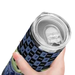 custom memphis grizzlies yoda cozy blue black skinny tumbler best selling 1.webp