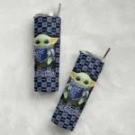 custom memphis grizzlies yoda cozy blue black skinny tumbler best selling 1.webp