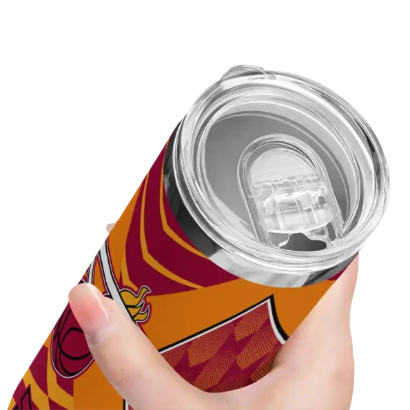 custom miami heat camo texture red skinny tumbler high quality.webp