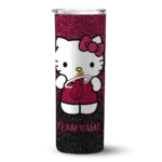 custom miami heat hello kitty red black skinny tumbler best selling 1.webp