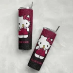 custom miami heat hello kitty red black skinny tumbler best selling 1.webp
