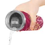 custom miami heat monogram burst red white skinny tumbler best selling 1.webp