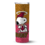 custom miami heat snoopy attitude red skinny tumbler best selling 1.webp