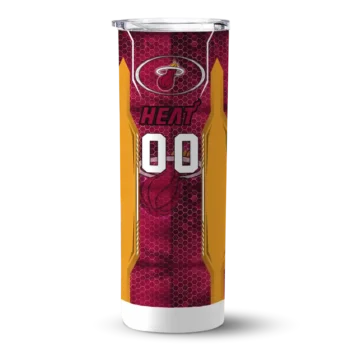 custom miami heat stacked diamond red skinny tumbler best selling 1.webp