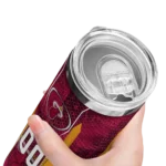 custom miami heat stacked diamond red skinny tumbler best selling 1.webp