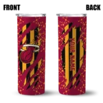 custom miami heat star pop red black skinny tumbler best selling 1.webp