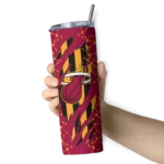 custom miami heat star pop red black skinny tumbler best selling 1.webp