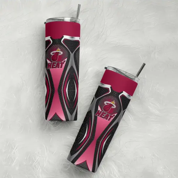 custom miami heat superman emblem red black skinny tumbler top rated.webp