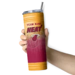 custom miami heat swirl texture red skinny tumbler best selling 1.webp