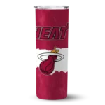 custom miami heat torn band red white skinny tumbler best selling 1.webp