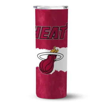 custom miami heat torn band red white skinny tumbler best selling 1.webp