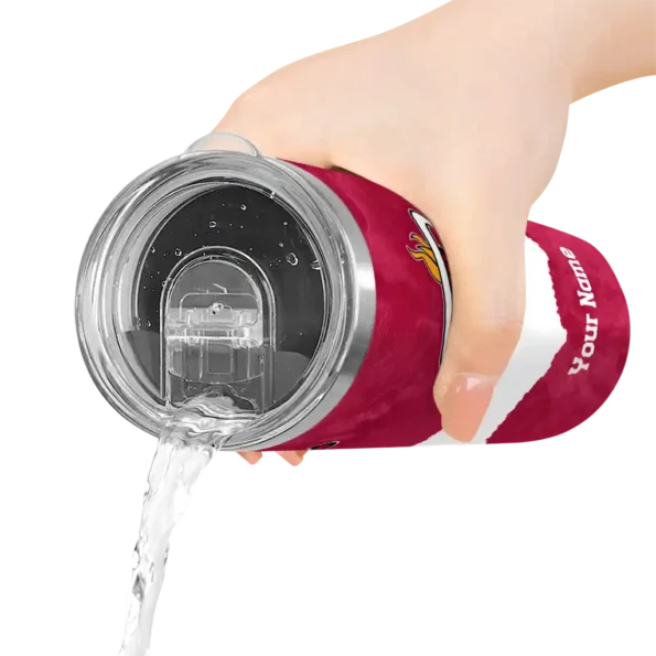 custom miami heat torn band red white skinny tumbler latest model.webp