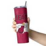 custom miami heat torn band red white skinny tumbler best selling 1.webp