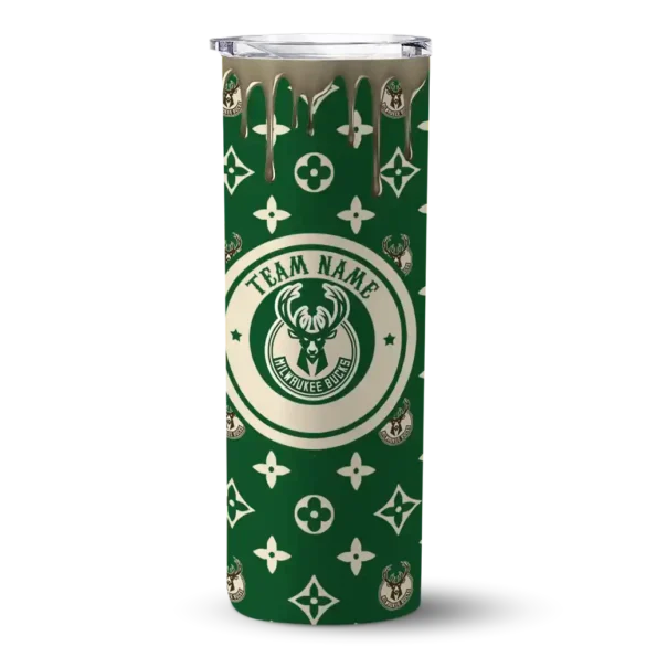 custom milwaukee bucks camo streak green skinny tumbler best selling 1.webp