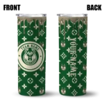 custom milwaukee bucks camo streak green skinny tumbler best selling 1.webp