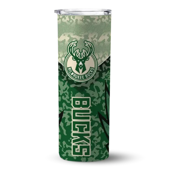 custom milwaukee bucks spiral burst print green skinny tumbler best selling 1.webp
