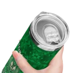custom milwaukee bucks starburst tiles green skinny tumbler best selling 1.webp