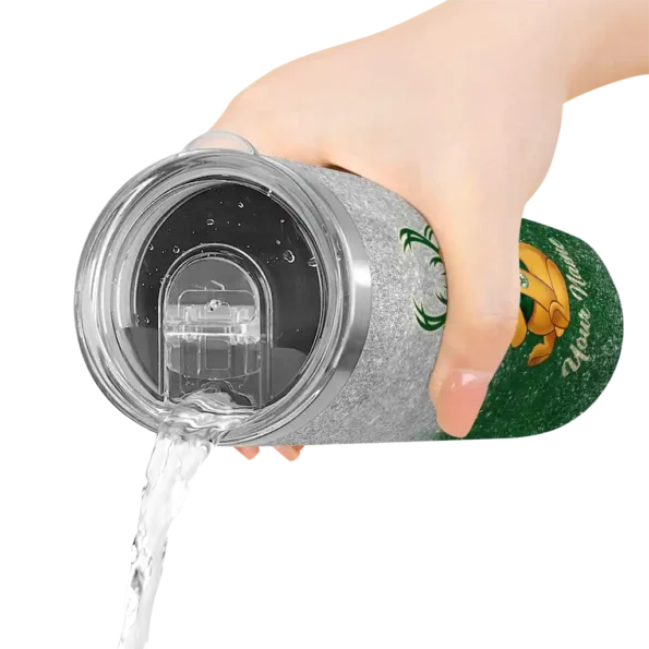custom milwaukee bucks winnie the pooh green gray skinny tumbler latest model.webp