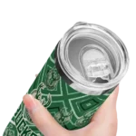 custom milwaukee bucks zipper leopard green skinny tumbler best selling 1.webp