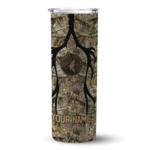 custom minnesota timberwolves antler flow camo skinny tumbler best selling.webp
