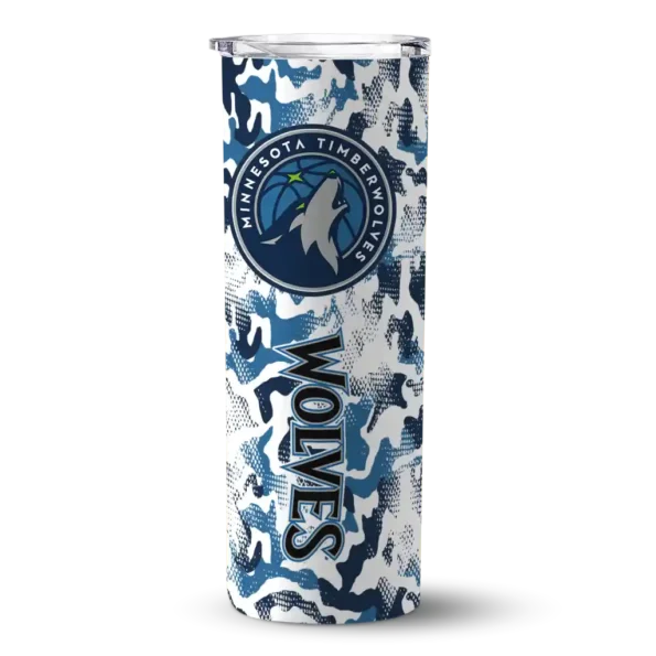 custom minnesota timberwolves claw marks midnight blue white skinny tumbler best selling 1.webp