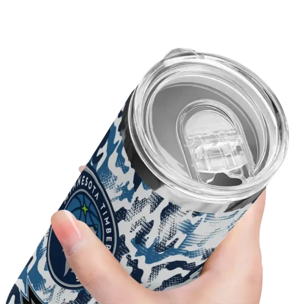 custom minnesota timberwolves claw marks midnight blue white skinny tumbler high quality.webp