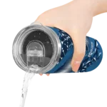 custom minnesota timberwolves helmet clash midnight blue skinny tumbler best selling 1.webp