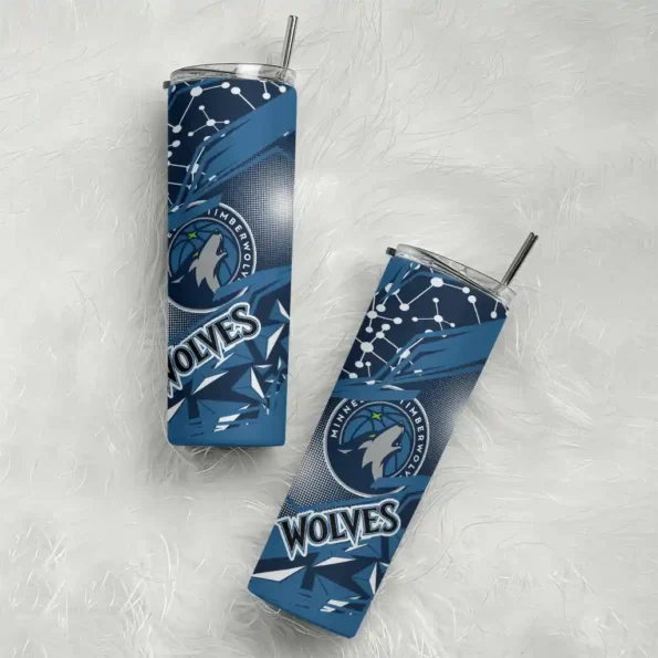 custom minnesota timberwolves helmet clash midnight blue skinny tumbler top rated.webp