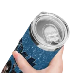 custom minnesota timberwolves kiss band blue skinny tumbler best selling 1.webp