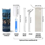 custom minnesota timberwolves kiss band blue skinny tumbler best selling 1.webp