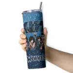 custom minnesota timberwolves kiss band blue skinny tumbler best selling 1.webp