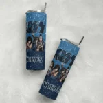 custom minnesota timberwolves kiss band blue skinny tumbler best selling 1.webp