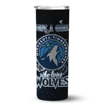 custom minnesota timberwolves rose romance midnight blue black skinny tumbler best selling.webp