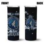 custom minnesota timberwolves rose romance midnight blue black skinny tumbler best selling 1.webp