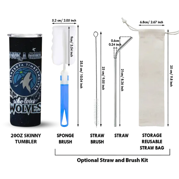 custom minnesota timberwolves rose romance midnight blue black skinny tumbler new arrival.webp