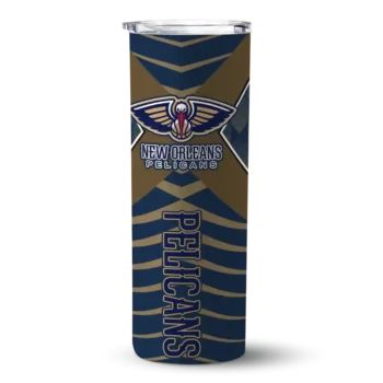custom new orleans pelicans camo texture navy skinny tumbler best selling 1.webp