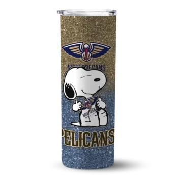 custom new orleans pelicans snoopy attitude navy skinny tumbler best selling 1.webp