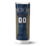 custom new orleans pelicans stacked diamond navy skinny tumbler best selling 1.webp