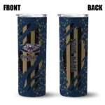 custom new orleans pelicans star pop navy black skinny tumbler best selling 1.webp