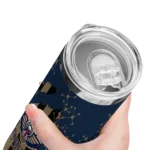 custom new orleans pelicans star pop navy black skinny tumbler best selling 1.webp
