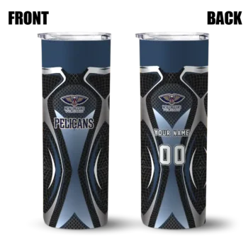 custom new orleans pelicans superman emblem navy black skinny tumbler fashion forward.webp