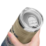 custom new orleans pelicans swirl texture navy skinny tumbler best selling 1.webp