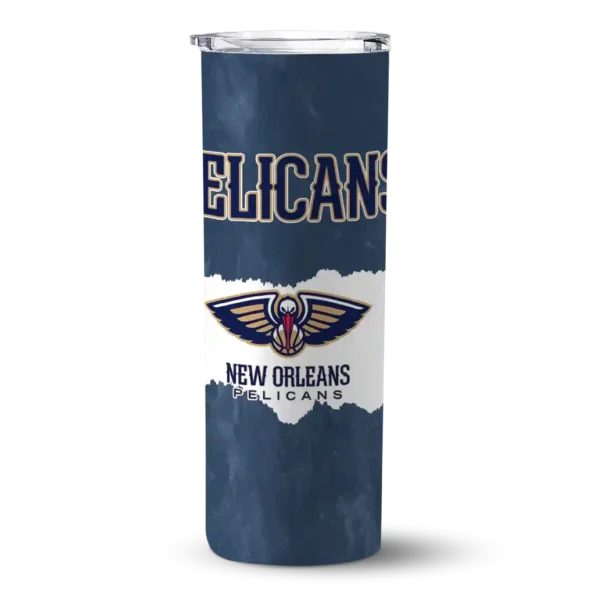 custom new orleans pelicans torn band navy white skinny tumbler best selling 1.webp