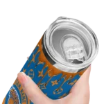 custom new york knicks camo streak blue skinny tumbler best selling 1.webp